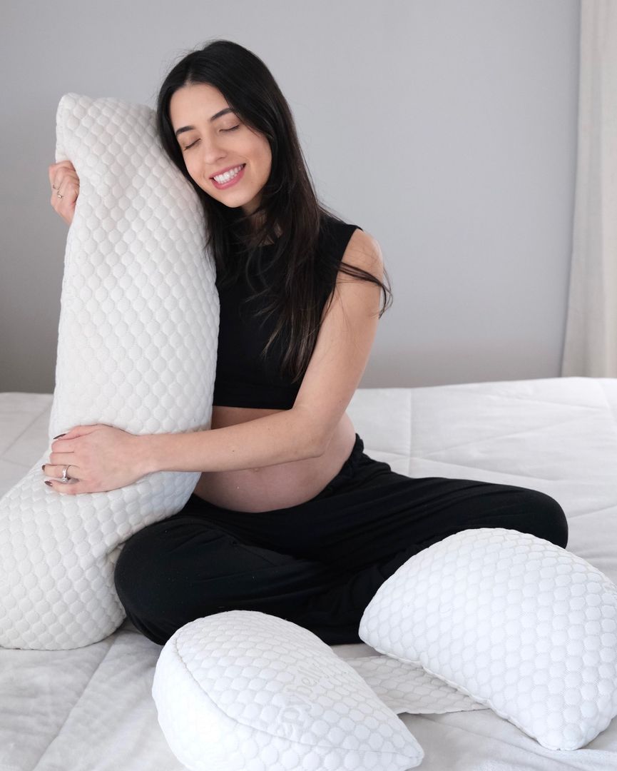 Sada BlissfulBaby™ Těhotenský polštář + Celotělový doplněk